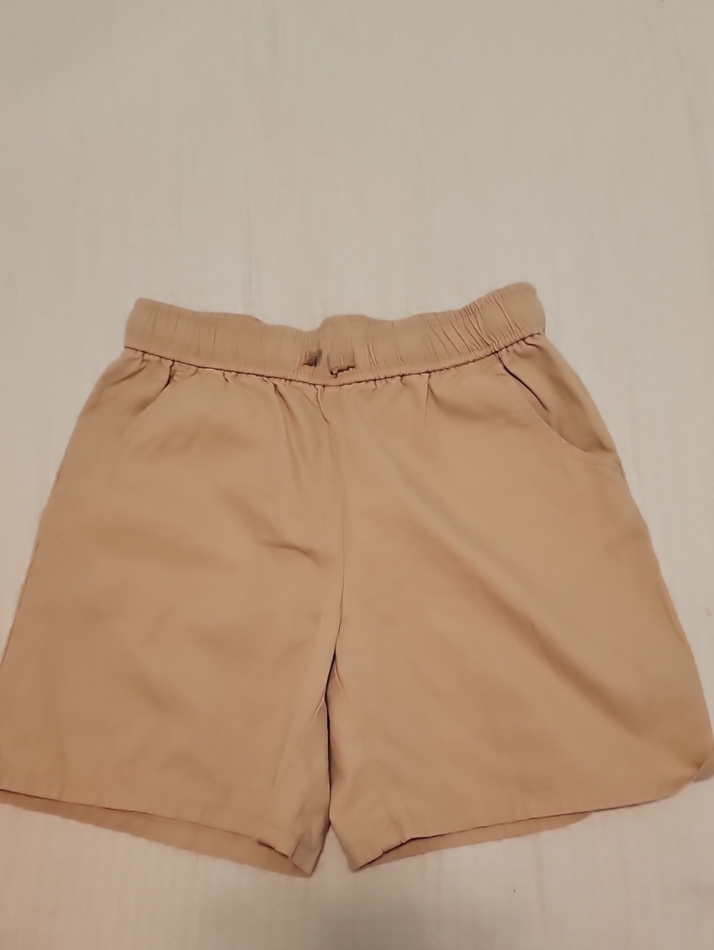 Cat & Jack Beige Elastic-Waist Shorts